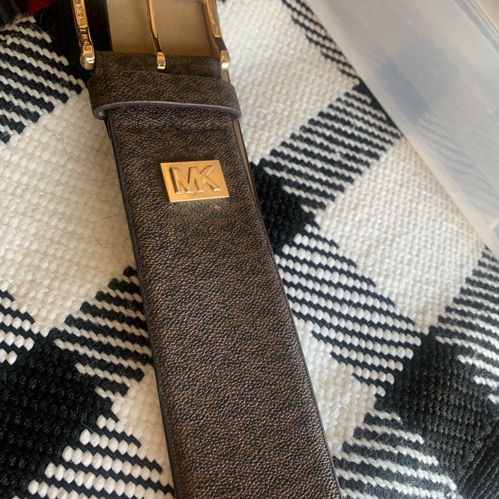 Michael Kors Brown Leather Belt